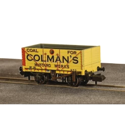 Peco N 9ft 7 Plank Open Wagon Colemans Mustard