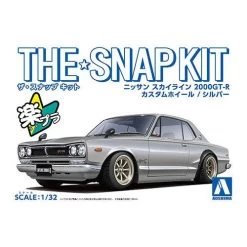 Aoshima 1/32 NISSAN SKYLINE 2000 GTR CUSTOM WHEEL SILVER