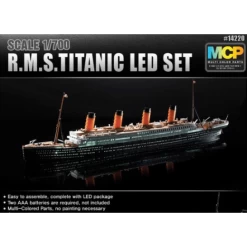 Academy 14220 1/700 R.M.S. Titanic + LED Set MCP Plastic Model Kit