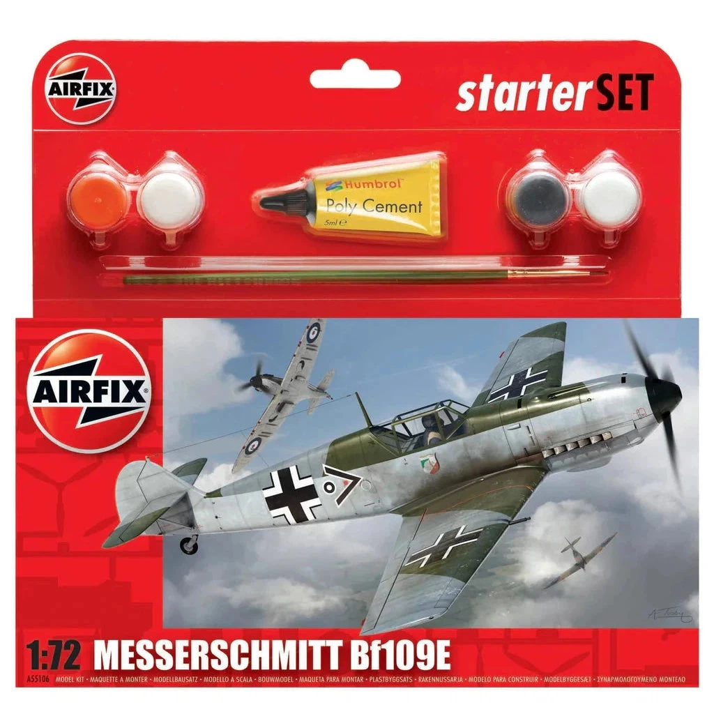 Airfix 1/72 Messerschmitt Bf109E Starter Set - Image 2