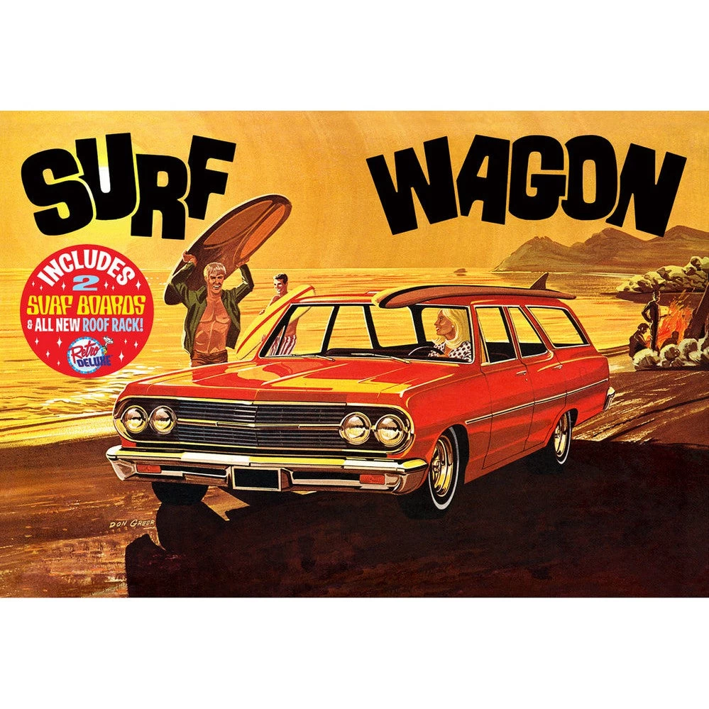 AMT 1131 1/25 1965 Chevelle Surf Wagon Plastic Model Kit - Image 2