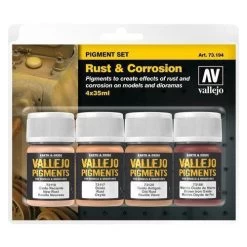 Vallejo 73194 Pigments Set Rust And Corrosion 4 X 35ml