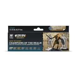 Vallejo 80250 Wizkids Premium Set Champions Of The Realm Acrylic Paint Set 8 Colour Set