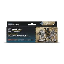 Vallejo 80253 Wizkids Premium Set Shadow Warriors Acrylic Paint Set 8 Colour Set