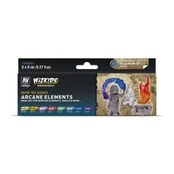 Vallejo 80258 Wizkids Premium Set Arcane Elements Acrylic Paint Set 8 Colour Set