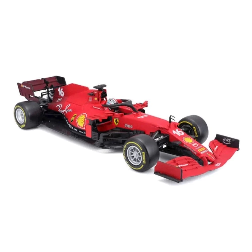 Bburago 1/18 Ferrari Racing 2021 F1 SF21 Charles Leclerc - Image 2