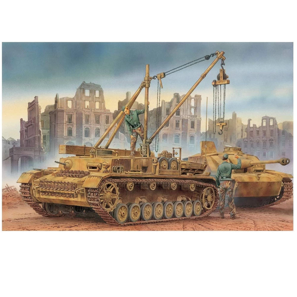 Dragon 6951 1/35 Bergepanzer IV / Pz.IV H 2 In 1 Plastic Model Kit - Image 3
