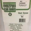Evergreen 14031 White Polystyrene Clapboard Sheet 0.030 X 12 X 24 / 0.76mm X 30cm X 61cm (1)