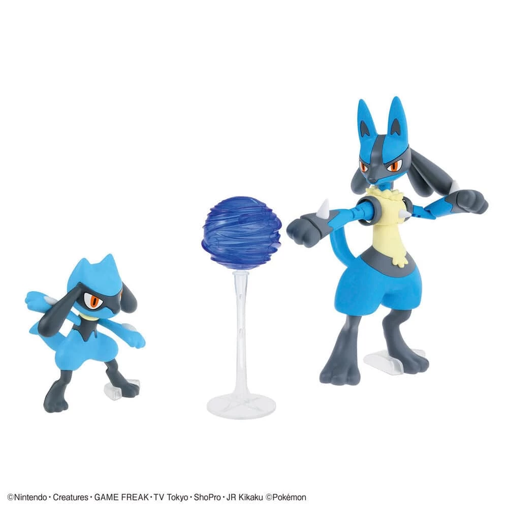 Pokemon Model Kit RIOLU And LUCARIO - Image 8