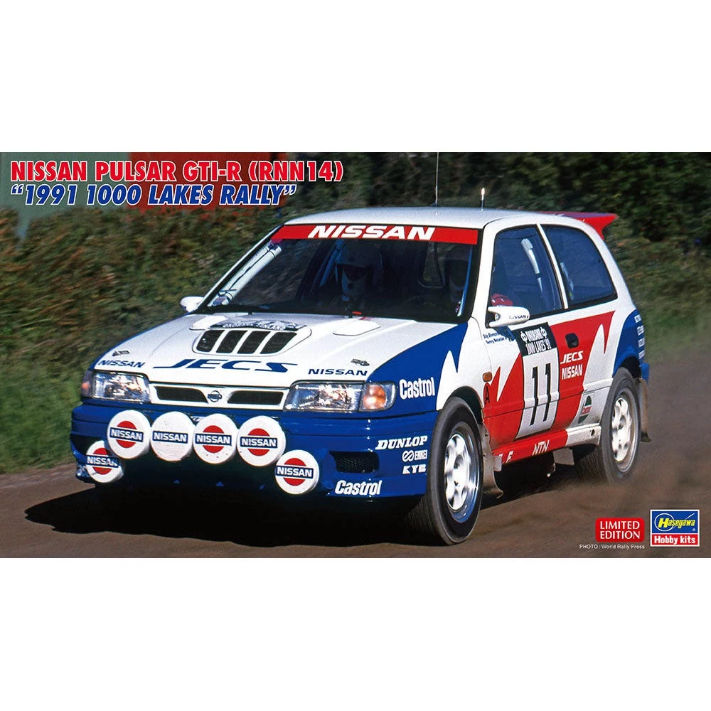 Hasegawa 1/24 NISSAN PULSAR GTIR (RNN14) 1991 1000 LAKES RALLY