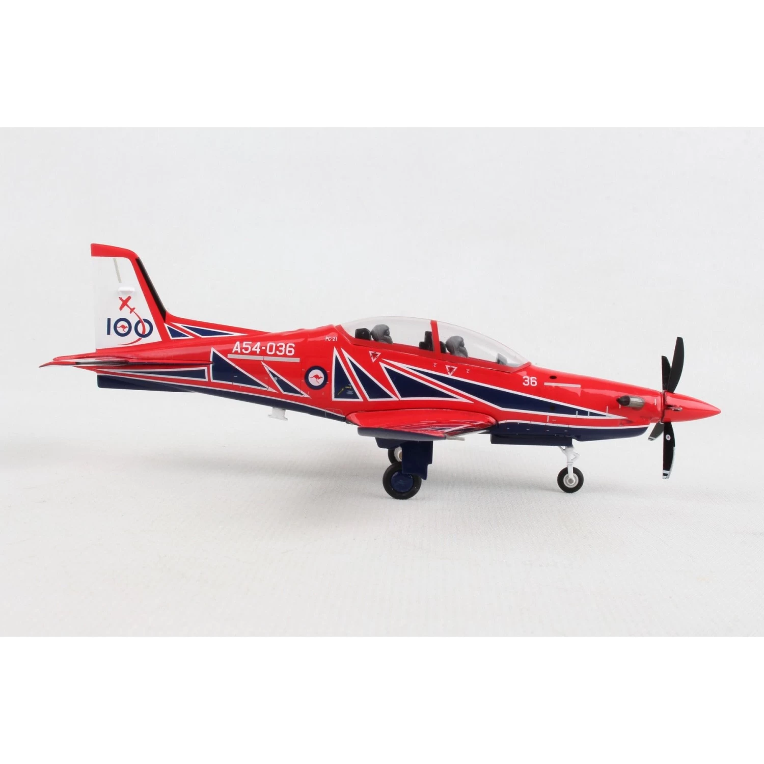 1/72 RAAF Pilatus PC21 Roulettes Aerobatic Team RAAF 100 (Centenary Livery) A54036