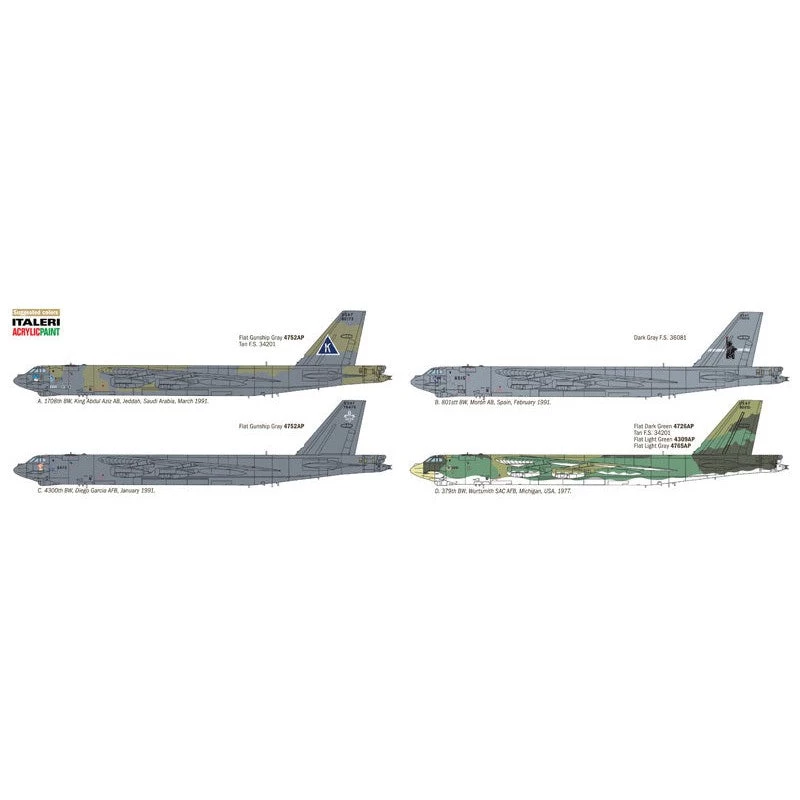 Italeri 1/72 B52G Stratofortress (Gulf War) - Image 3