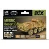 Vallejo 71212 Model Air MERDC Desert 6 Colour Acrylic Paint Set