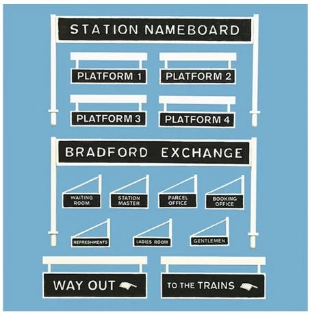 Peco MODELSCENE PLATFORM SIGNAGE