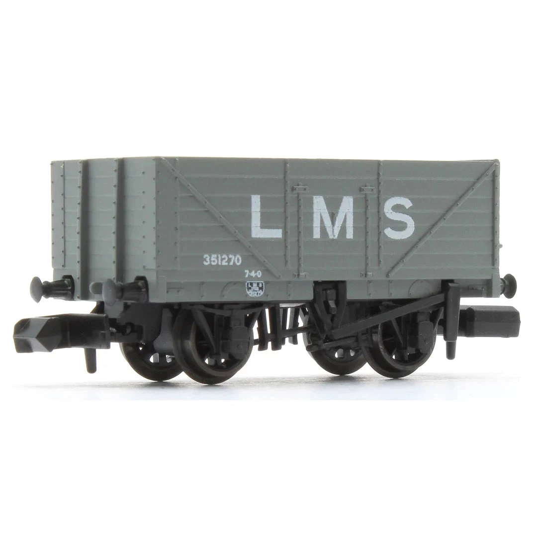 Peco N 9ft 7 Plank Open Wagon LMS Grey - Image 2