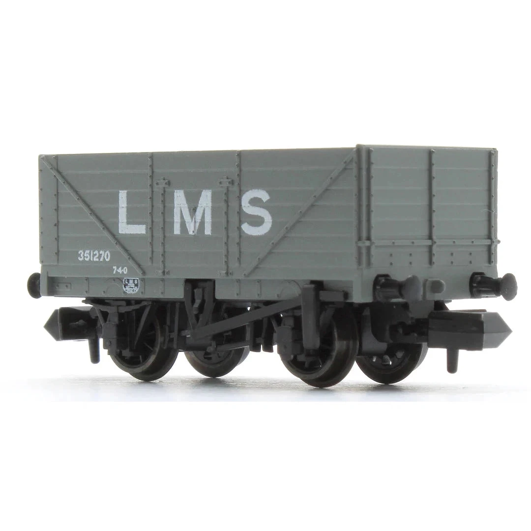Peco N 9ft 7 Plank Open Wagon LMS Grey - Image 4