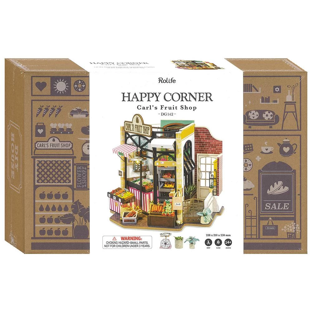Robotime DIY Mini House Carl's Fruit Shop - Image 2