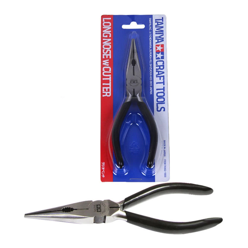 Tamiya Long Nose Pliers W/Cutter - Image 2