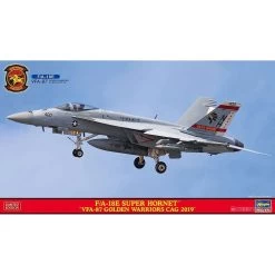 Hasegawa 1/72 F/A18E SUPER HORNET VFA87 GOLDEN WARRIORS CAG 2019 (Bonus: An Emblem Patch Is Included.)