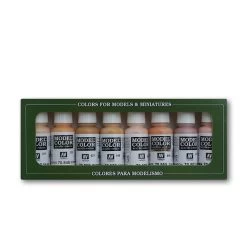 Vallejo 70124 Model Colour Face And Skintones 8 Colour Acrylic Paint Set