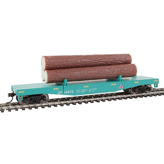 HO T/Line Log Dump Car W/Logs UP - Image 2