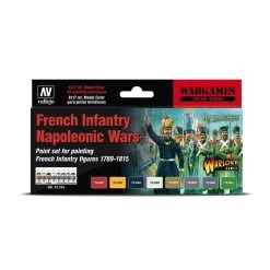 Vallejo 70164 Model Colour Wargames French Infantry Napoleonic Wars 8 Colour Acrylic Paint Set